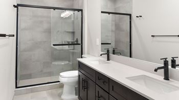 Quartz Countertop in Kitchen and Bathrooms